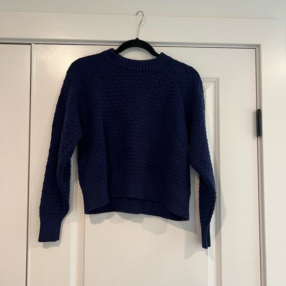 Lulu Lemon Women's Crewneck Sweater Dark Blue Cashmere‎ Size XS/S - Picture 1 of 9